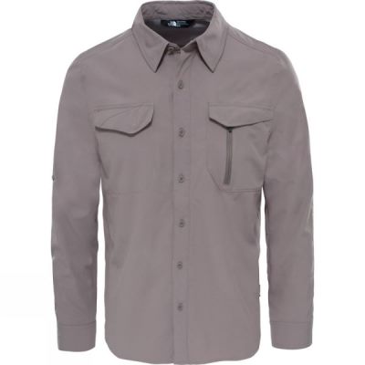 Camisa The North Face Sequoia Manga Larga Hombre Gris - Chile OVC318650